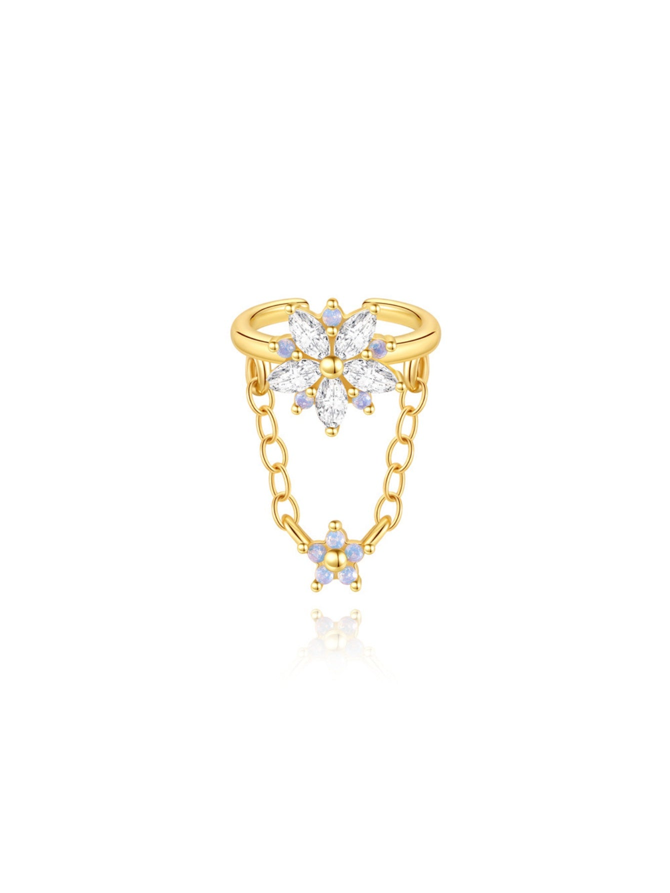 S925 Sterling Silver Drops Star Tassel Studs Piercing Earrings Series