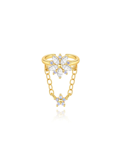 S925 Sterling Silver Drops Star Tassel Studs Piercing Earrings Series