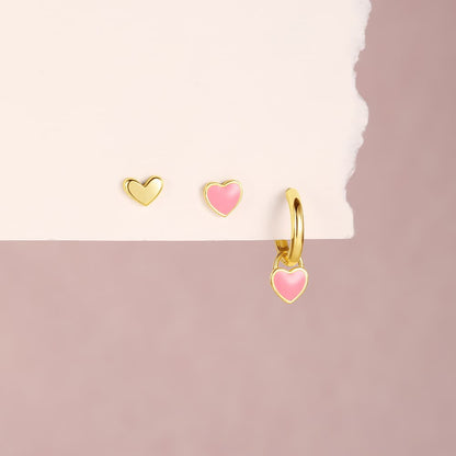 S925 Sterling Silver Love Earrings Gift Set