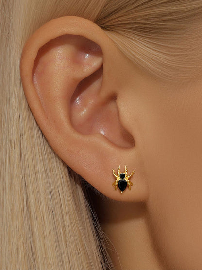 S925 Sterling Silver Spider Cartilage Stud Earring