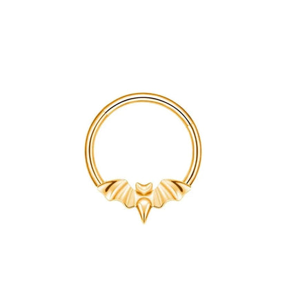 Titanium Bat Daith Ring | Septum Clicker