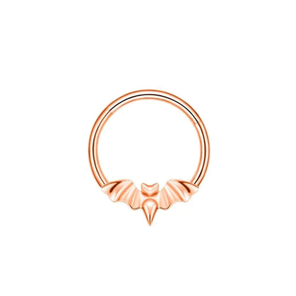 Titanium Bat Daith Ring | Septum Clicker