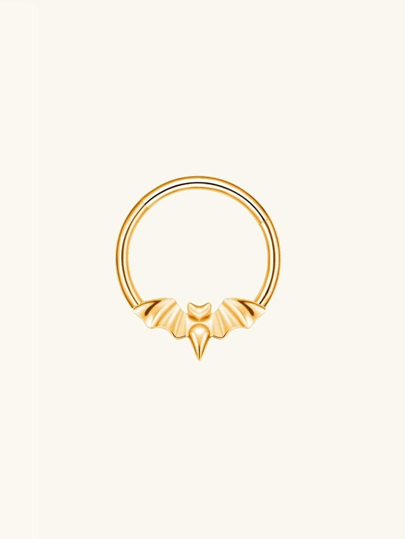 Titanium Bat Daith Ring | Septum Clicker