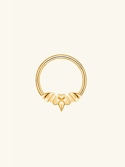 Titanium Bat Daith Ring | Septum Clicker