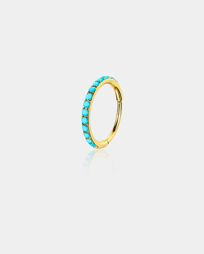 G23 Titanium Waterproof Multiple Sizes Turquoise Clicker