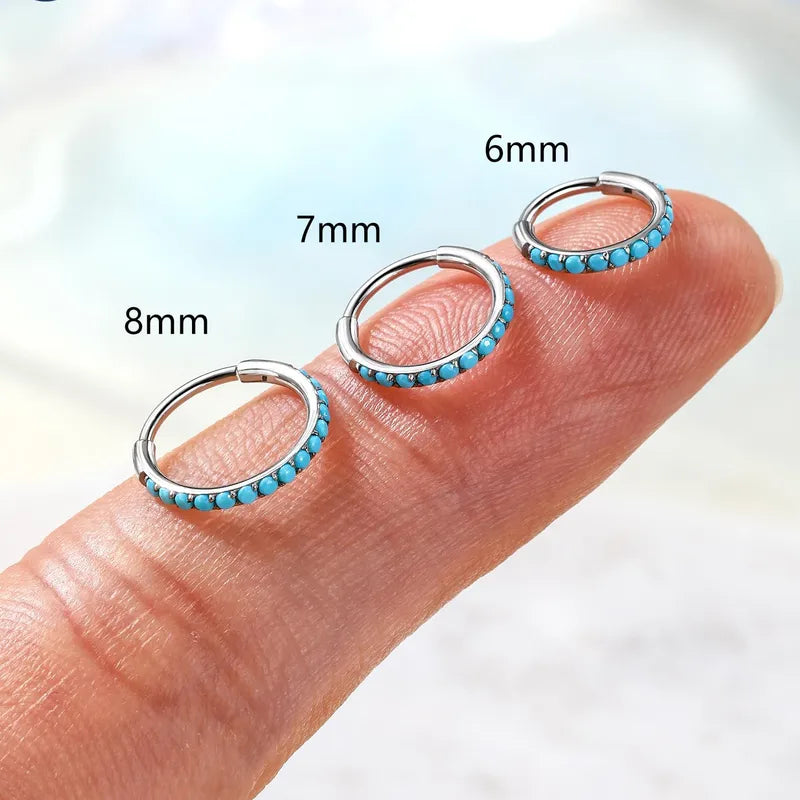 G23 Titanium Waterproof Multiple Sizes Turquoise Clicker