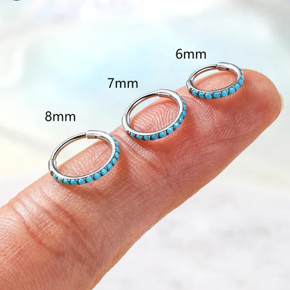 G23 Titanium Waterproof Multiple Sizes Turquoise Clicker