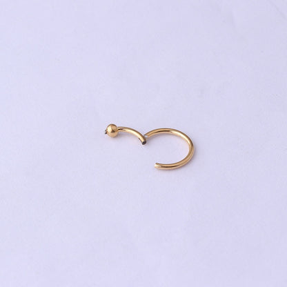G23 Titanium Waterproof Classic Hoop – For Ear or Nose Piercings