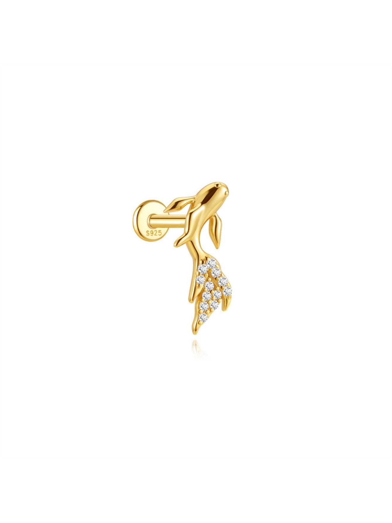 925 Sterling Silver Wild Wonders Animal Flat Back Stud