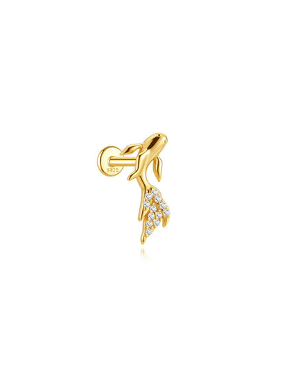 925 Sterling Silver Wild Wonders Animal Flat Back Stud
