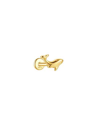 925 Sterling Silver Wild Wonders Animal Flat Back Stud